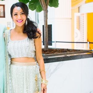 Bumika Grover Green Lengha